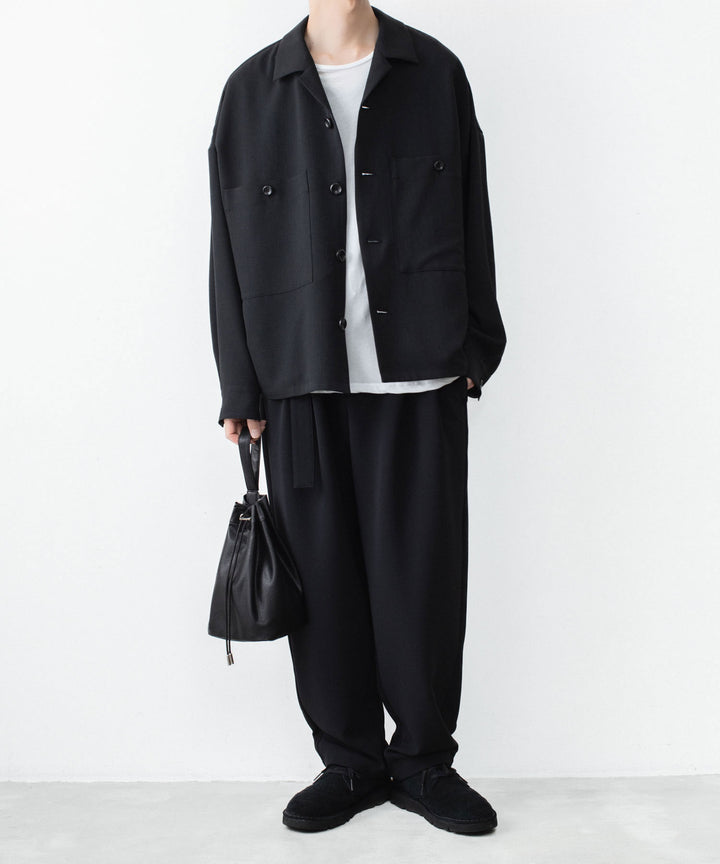 ATTACHMENT / EXCLUSIVE ITEMアタッチメントのPE LIGHT TROPICAL OVERSIZED SHIRT BLOUSON - BLACKの公式通販サイトsession福岡セレクトショップ