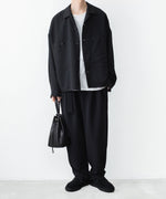 画像をギャラリービューアに読み込む, ATTACHMENT / EXCLUSIVE ITEMアタッチメントのPE LIGHT TROPICAL OVERSIZED SHIRT BLOUSON - BLACKの公式通販サイトsession福岡セレクトショップ
