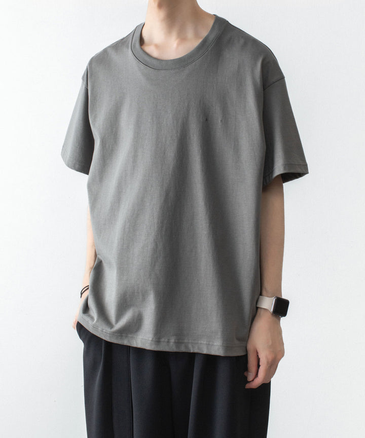 ATTACHMENT アタッチメントの30//2 SUVIN JERSEY EMBROIDERY TEE - GRAYの公式通販サイトsession福岡セレクトショップ
