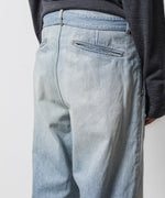 画像をギャラリービューアに読み込む, ATTACHMENT / EXCLUSIVE ITEMアタッチメントの11oz DENIM 1TUCK BELTED PANTS  - L.NAVYの公式通販サイトsession福岡セレクトショップ
