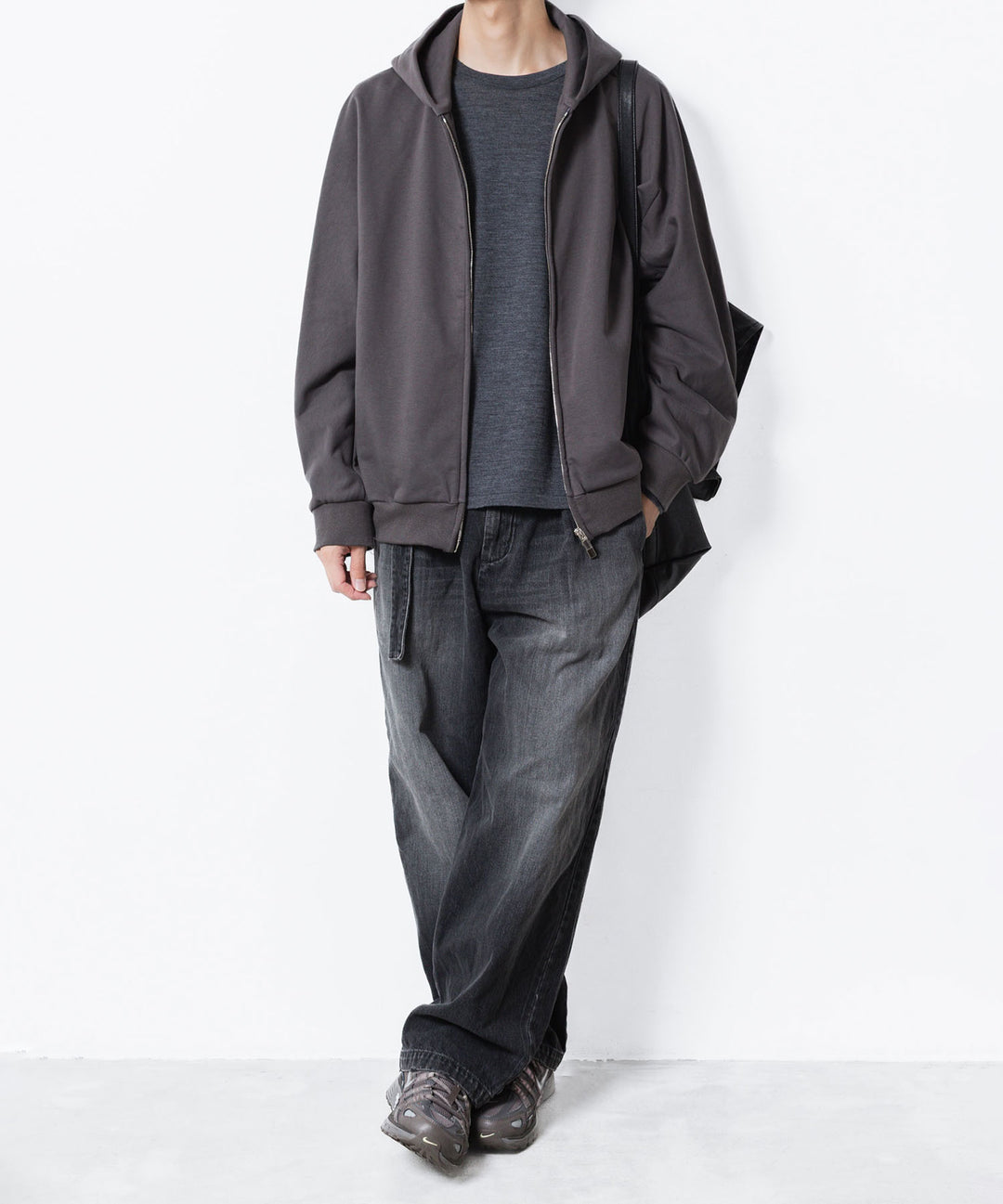 ATTACHMENT アタッチメントのCO STRECH TERRY ZIP UP HOODIE - D.GRAYの公式通販サイトsession福岡セレクトショップ