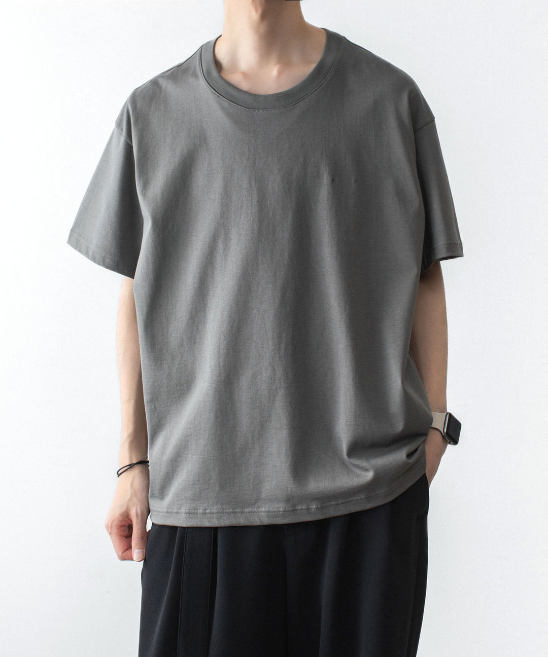 ATTACHMENT アタッチメントの30//2 SUVIN JERSEY EMBROIDERY TEE - GRAYの公式通販サイトsession福岡セレクトショップ