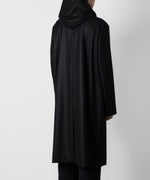 画像をギャラリービューアに読み込む, ATTACHMENT アタッチメントの限定2/90 SUPER120S MALTON ZIPUP HOODED COAT - BLACKの公式通販サイトsession福岡セレクトショップ

