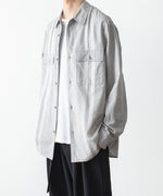 画像をギャラリービューアに読み込む, ATTACHMENT アタッチメントのCO/TEN JACQUARD LAWN PATCH POCKET L/S SHIRT - S.GRAYの公式通販サイトsession福岡セレクトショップ
