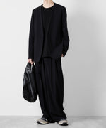 画像をギャラリービューアに読み込む, ATTACHMENT アタッチメントのNY/CO STRETCH JERSEY COLLARLESS JACKET - BLACK 公式通販サイトsession福岡セレクトショップ
