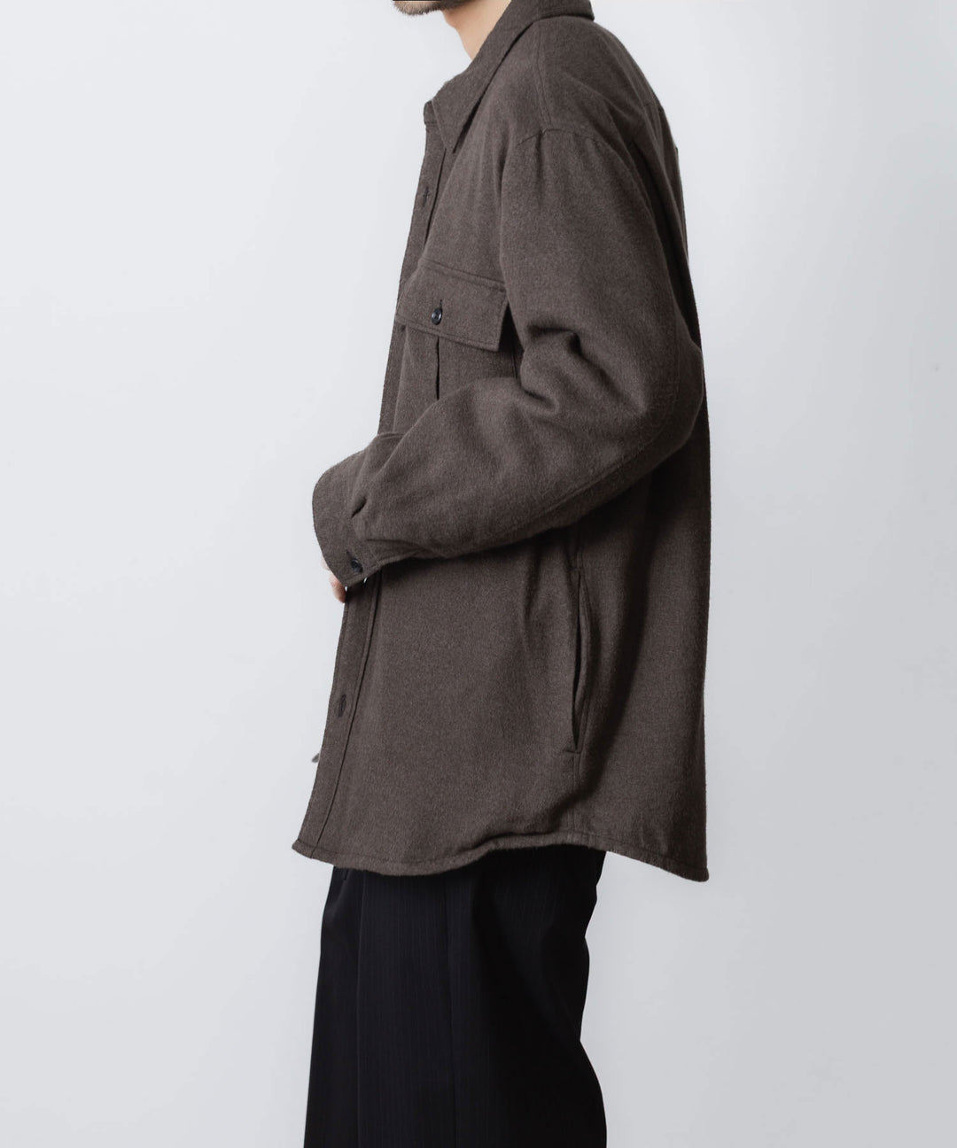 ATTACHMENT アタッチメントのRY/CO/SI FLANNEL PADDING L/S SHIRT - D.GRAYの公式通販サイトsession福岡セレクトショップ