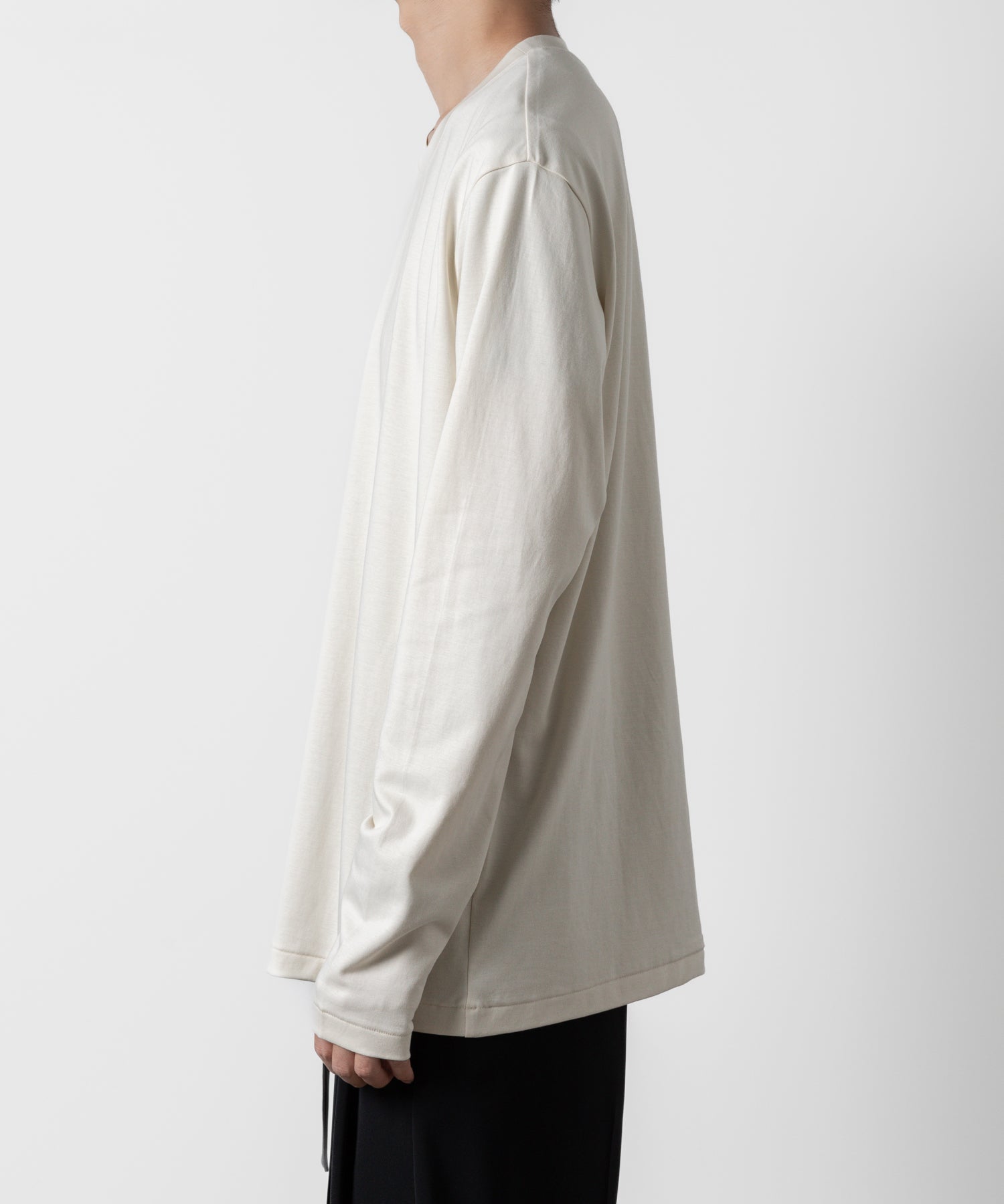 ATTACHMENT アタッチメントのCOTTON DOUBLE FACE SLIM FIT L/S TEE - OFF WHITE  公式通販サイトsession福岡セレクトショップ