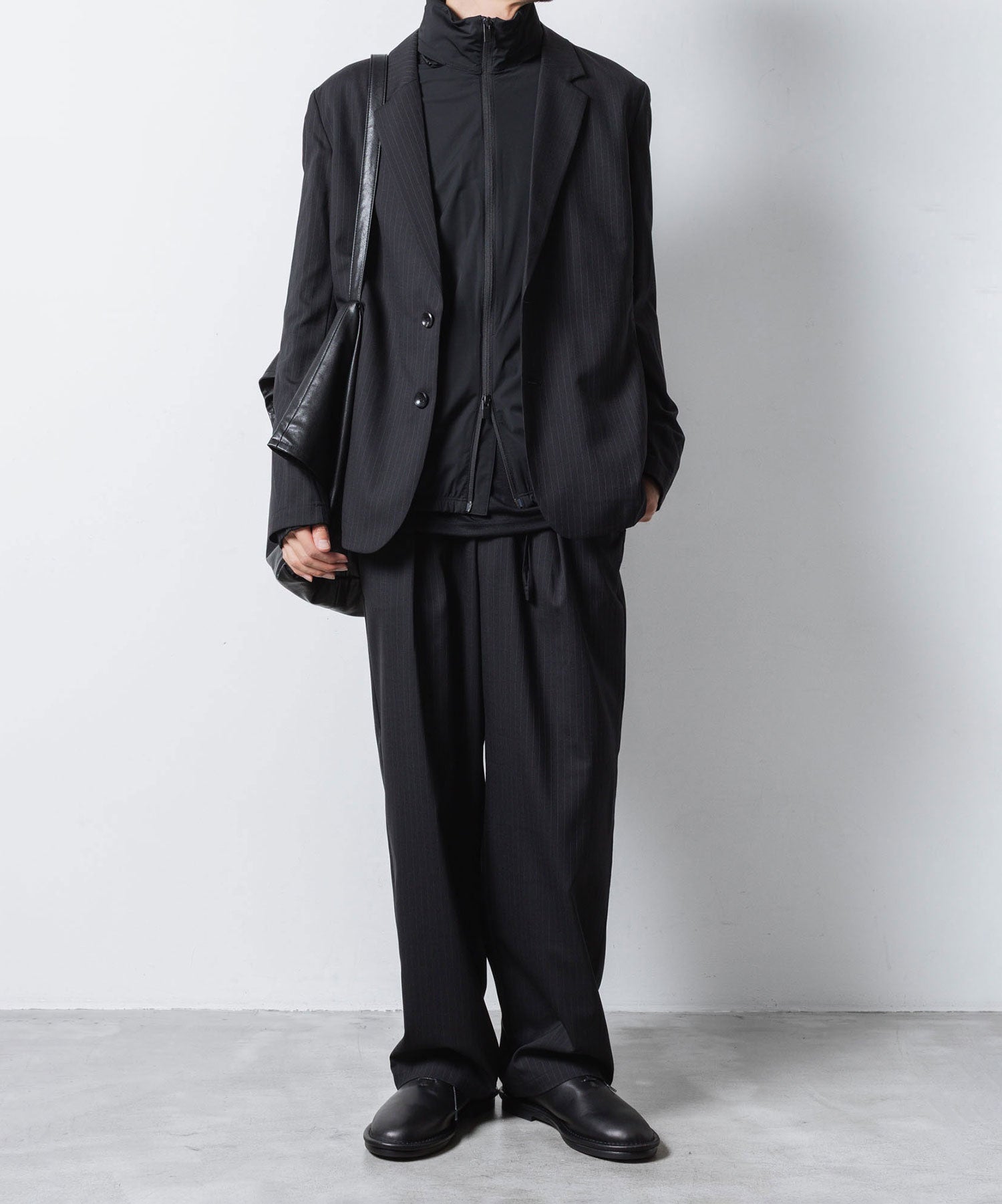 ATTACHMENT アタッチメントのNY 2LAYER STRETCH LIGHT BLOUSON - BLACKの公式通販サイトsession福岡セレクトショップ