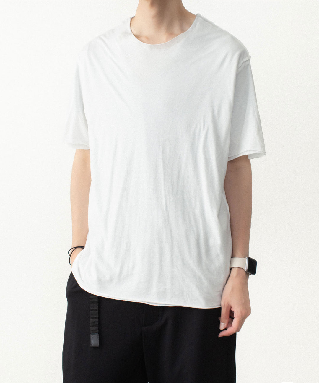 ATTACHMENT アタッチメントのCO/CU JERSEY SLIM FIT LAYERED S/S TEE - WHITEの公式通販サイトsession福岡セレクトショップ
