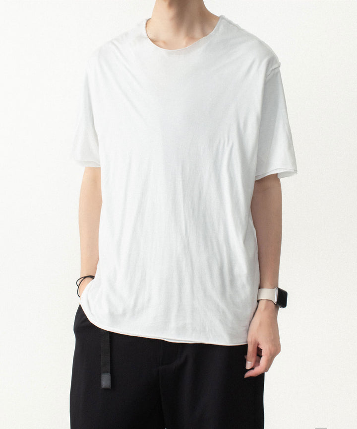 ATTACHMENT アタッチメントのCO/CU JERSEY SLIM FIT LAYERED S/S TEE - WHITEの公式通販サイトsession福岡セレクトショップ