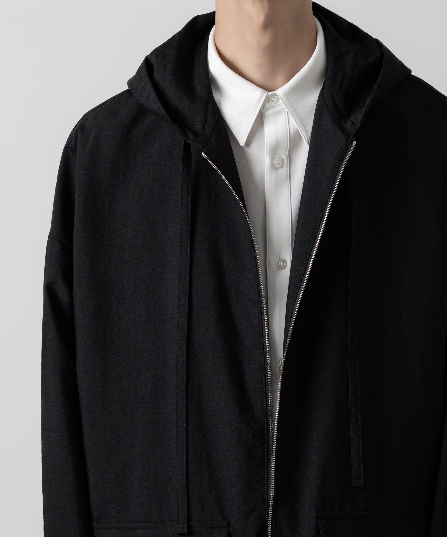 ATTACHMENT アタッチメントのWO/NY VOILE ZIP UP HOODED JACKET - BLACKの公式通販サイトsession福岡セレクトショップ