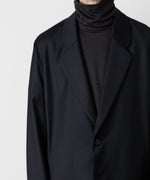 画像をギャラリービューアに読み込む, ATTACHMENT アタッチメントのWASHABLE WO/PE STRETCH SAXONY OVERSIZED LIGHT JACKET - NAVY 公式通販サイトsession福岡セレクトショップ
