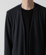 画像をギャラリービューアに読み込む, ATTACHMENT アタッチメントのPE STRETCH RIB COLLARLESS CARDIGAN - D.GRAY 公式通販サイトsession福岡セレクトショップ
