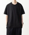 【 ATTACHMENT 】100//3　JERSEY PHOTO PRINT S/S TEE - BLACK