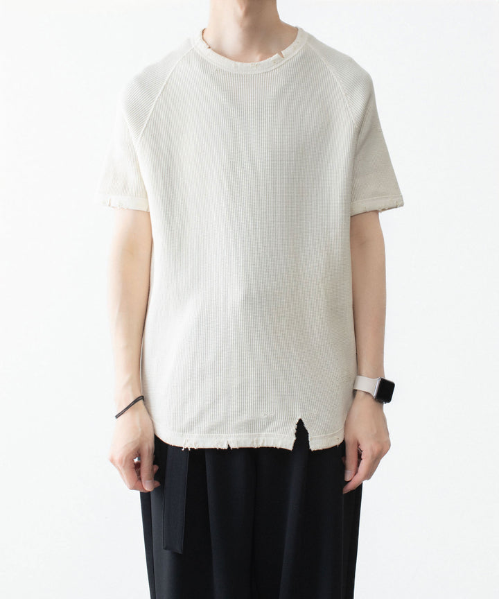 VEIN ヴェインの30//2 WAFFLE RAGLAN S/S TEE - OFF WHITEの公式通販サイトsession福岡セレクトショップ