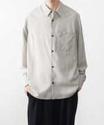 画像をギャラリービューアに読み込む, ATTACHMENT アタッチメントのWO/PE STRIPE L/S SHIRT - S.GRAYの公式通販サイトsession福岡セレクトショップ
