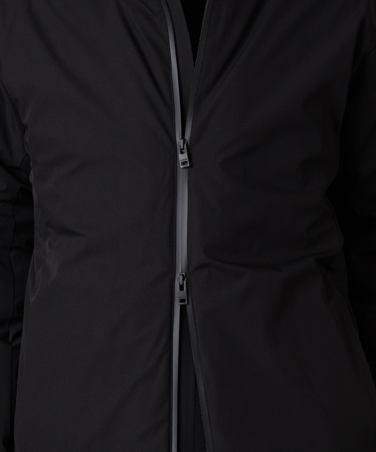 ATTACHMENT アタッチメントの3LAYER LIGHT TAFFETA HOODED DOWN JACKET - BLACK 公式通販サイトsession福岡セレクトショップ