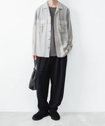画像をギャラリービューアに読み込む, ATTACHMENT アタッチメントのLY/SI LAWN PATCH POCKET OPEN COLLAR L/S SHIRT - L.KH GRAYの公式通販サイトsession福岡セレクトショップ
