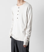 画像をギャラリービューアに読み込む, ATTACHMENT アタッチメントのSVIN CO RIB HENLEY NECK L/S TEE - OFF WHITE 公式通販サイトsession福岡セレクトショップ
