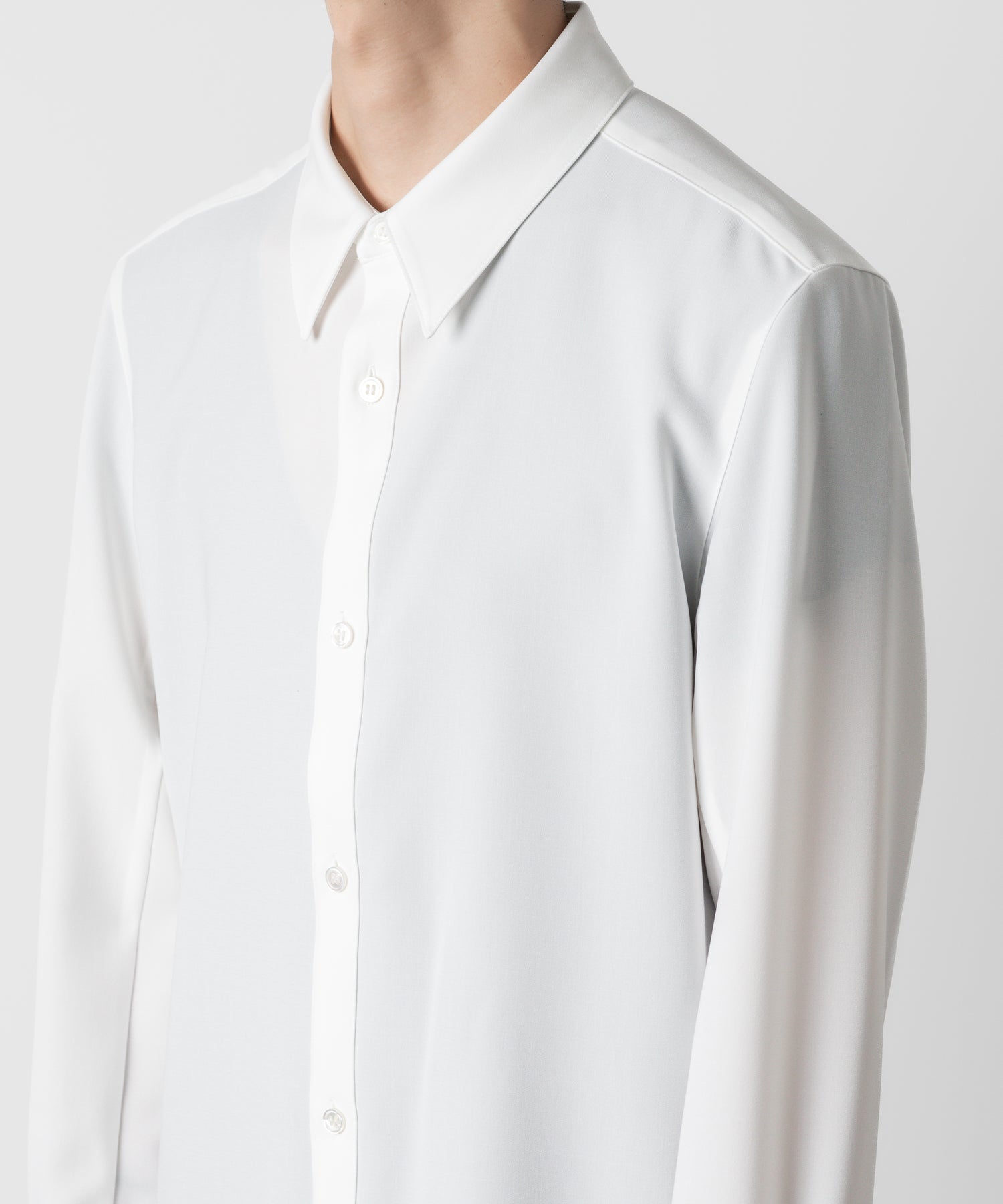 ATTACHMENT アタッチメントのPE STRETCH VIYELLA REGULAR COLLAR DRESS SHIRT - WHITE 公式通販サイトsession福岡セレクトショップ