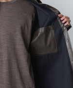 画像をギャラリービューアに読み込む, VEIN-ヴェイン SYNTHETIC LEATHER L/S SHIRTのBROWN 公式通販サイトsession福岡セレクトショップ
