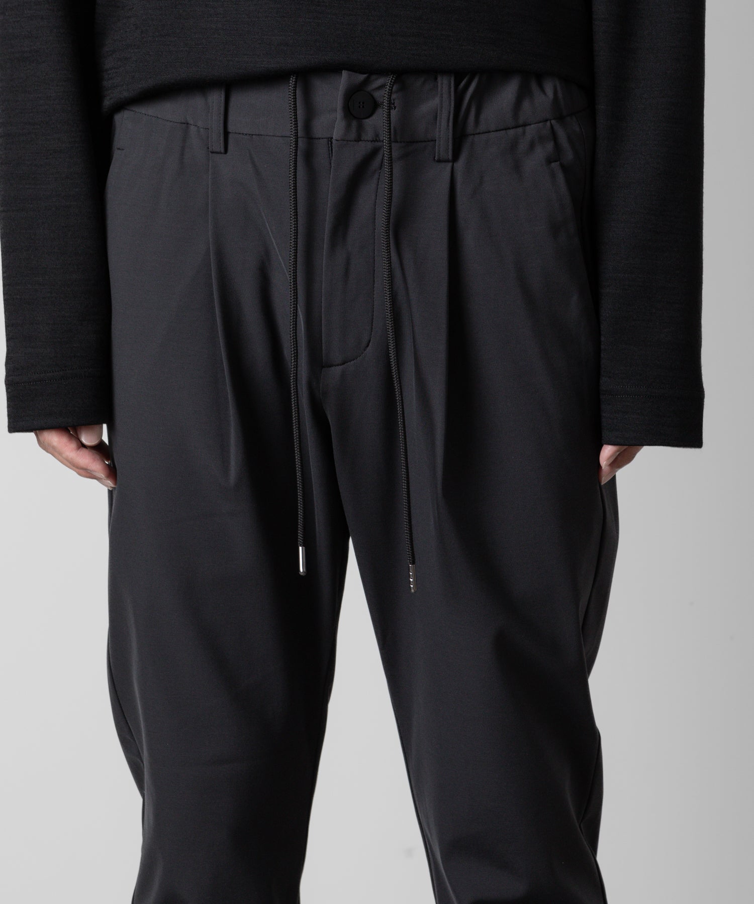 ATTACHMENT アタッチメントのNY/CO STRETCH JERSEY REGULAR FIT EASY TROUSERS - D.GRAY 公式通販サイトsession福岡セレクトショップ