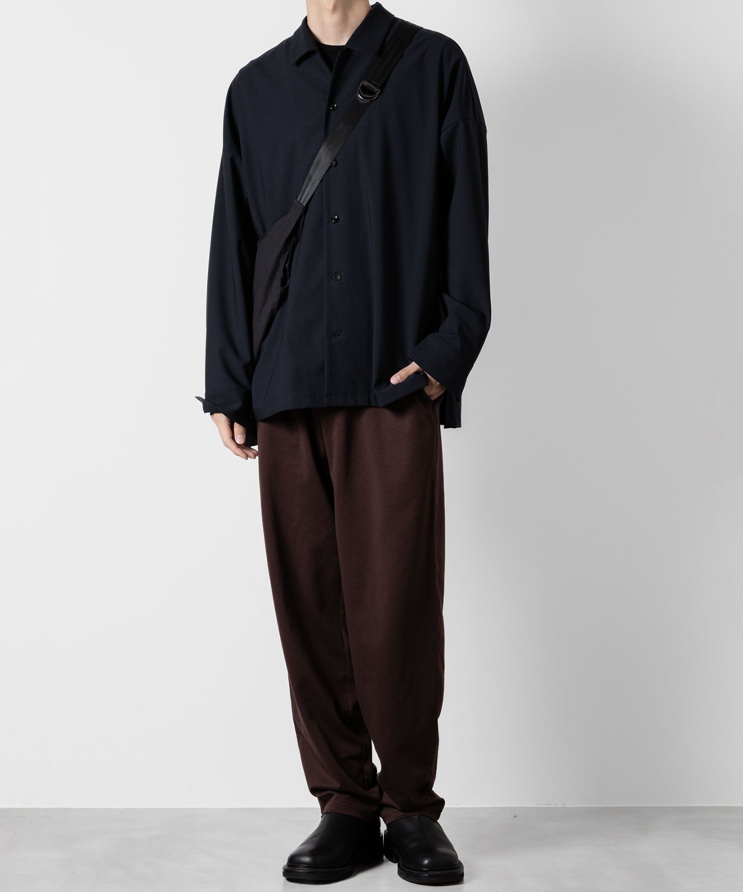 ATTACHMENT アタッチメントのCOTTON DOUBLE FACE LOUNGE TROUSERS - BORDEAUX 公式通販サイトsession福岡セレクトショップ