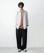 画像をギャラリービューアに読み込む, ATTACHMENT アタッチメントのCOTTON DOUBLE FACE SLIM FIT S/S TEE - BROWNの公式通販サイトsession福岡セレクトショップ
