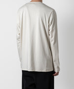 画像をギャラリービューアに読み込む, ATTACHMENT アタッチメントのCOTTON DOUBLE FACE SLIM FIT L/S TEE - OFF WHITE  公式通販サイトsession福岡セレクトショップ
