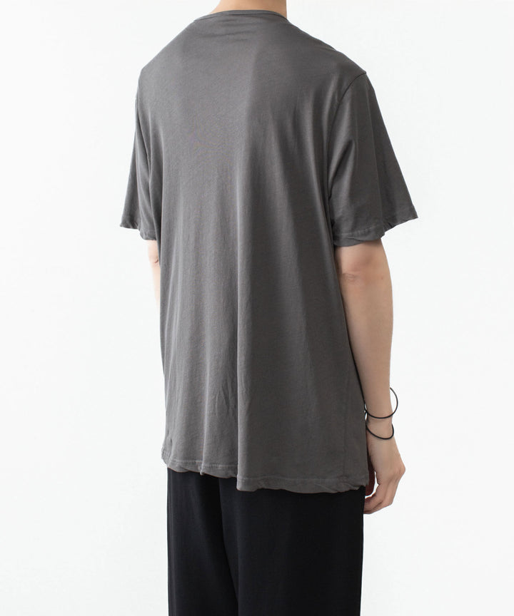 ATTACHMENT アタッチメントの100/3 HIGH TWIST JERSEY SLIM FIT S/S TEE - GRAYの公式通販サイトsession福岡セレクトショップ