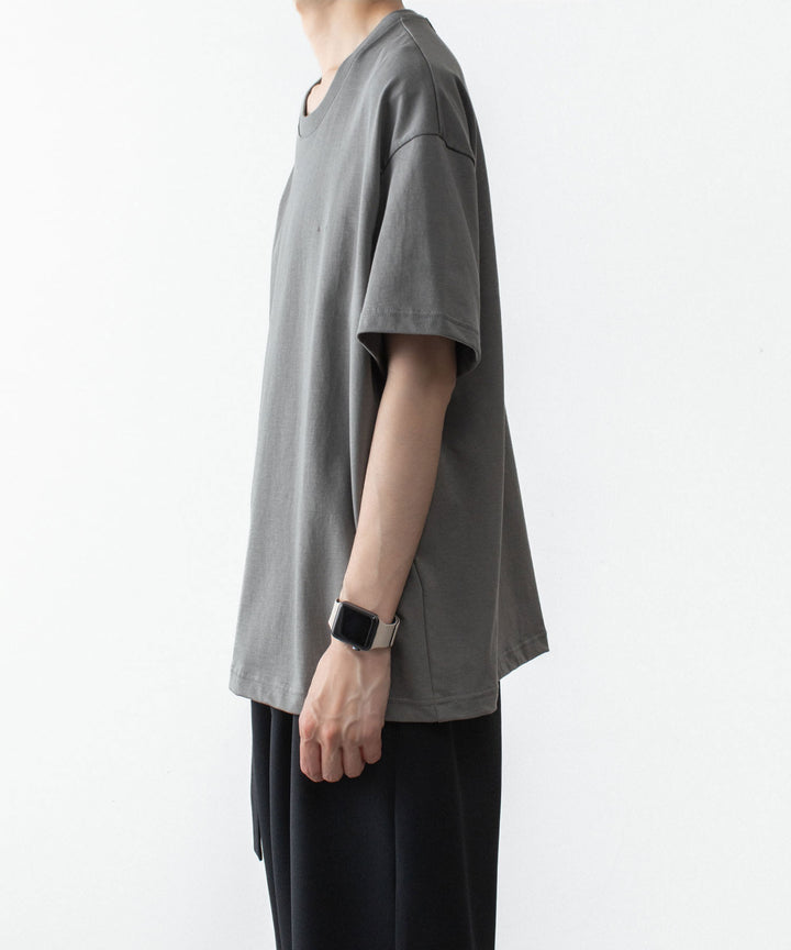 ATTACHMENT アタッチメントの30//2 SUVIN JERSEY EMBROIDERY TEE - GRAYの公式通販サイトsession福岡セレクトショップ
