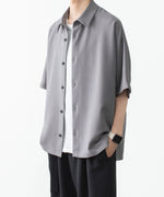 画像をギャラリービューアに読み込む, ATTACHMENT / EXCLUSIVE ITEMアタッチメントのPE LIGHT TROPICAL DOLMAN SLEEVE REGULAR COLLAR SHIRT S/S - L.GRAYの公式通販サイトsession福岡セレクトショップ
