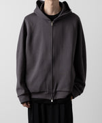 画像をギャラリービューアに読み込む, ATTACHMENT アタッチメントのCO/PE DOUBLE KNIT ZIP UP HOODIE - D.GRAY 公式通販サイトsession福岡セレクトショップ
