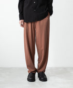 画像をギャラリービューアに読み込む, ATTACHMENT アタッチメントのCOTTON DOUBLE FACE LOUNGE TROUSERS - BROWNの公式通販サイトsession福岡セレクトショップ

