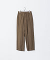 【 ATTACHMENT 】RY/CO/SI FLANNEL 1TUCK EASY TROUSERS - CAMEL