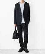 画像をギャラリービューアに読み込む, ATTACHMENT / EXCLUSIVE ITEMアタッチメントのLUCA MATTE TWIST COLLARLESS JKT - BLACKの公式通販サイトsession福岡セレクトショップ
