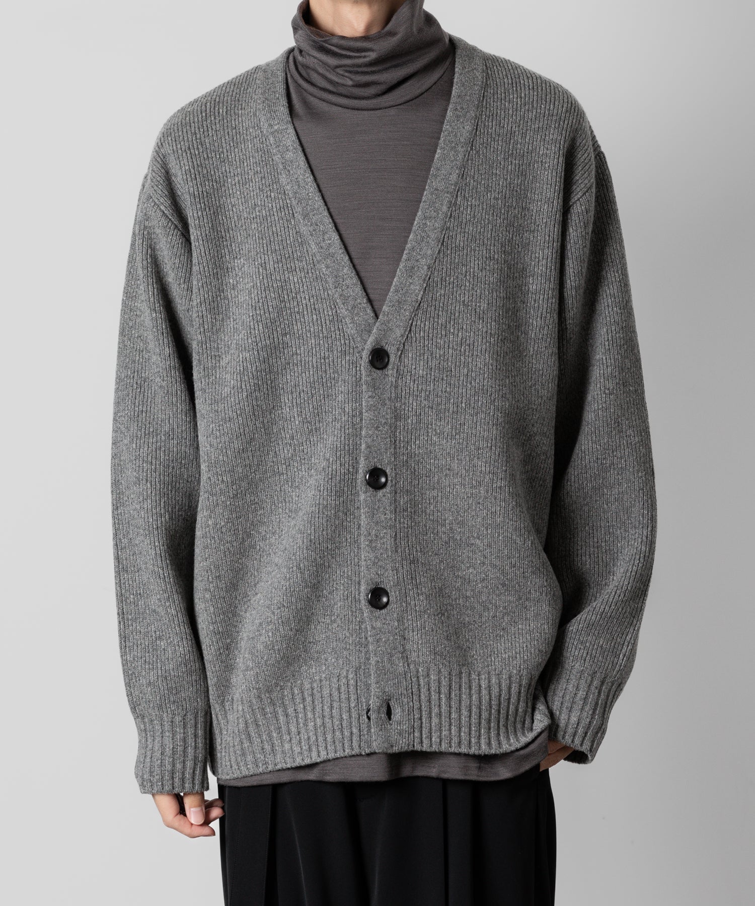 ATTACHMENT アタッチメントのBRITISH WO KNIT CARDIGAN - X.GRAY 公式通販サイトsession福岡セレクトショップ