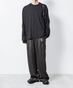 画像をギャラリービューアに読み込む, VEIN ヴェインのRY PIGMENT PRINT SATIN EASY WIDE TROUSERS - BLACKの公式通販サイトsession福岡セレクトショップ
