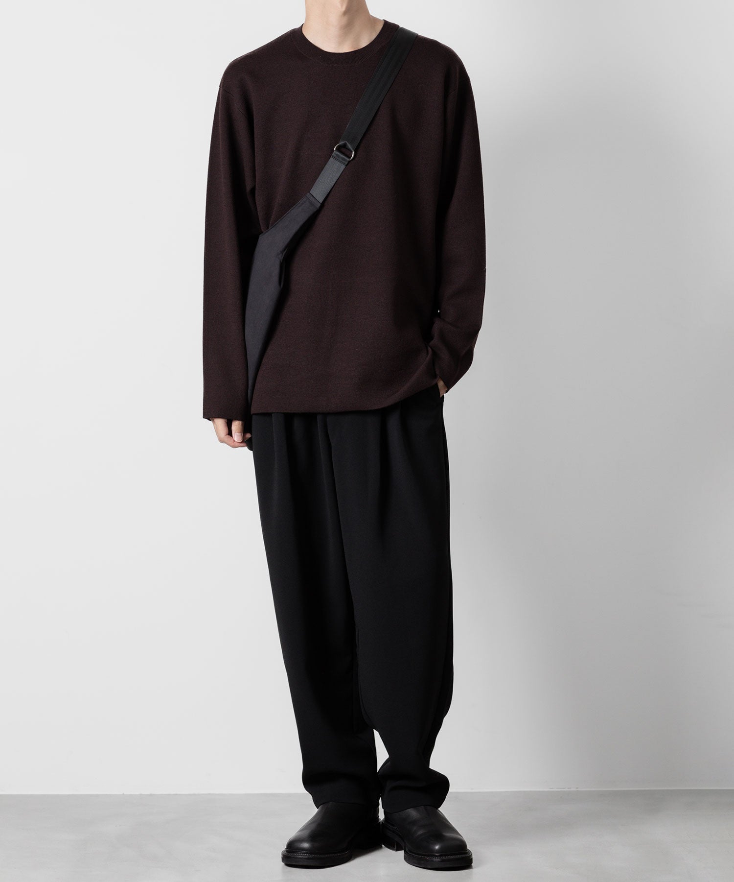 ATTACHMENT アタッチメントのWOxPE DOUBLE FACE KNIT CREWNECK PULLOVER L/S - BROWN 公式通販サイトsession福岡セレクトショップ