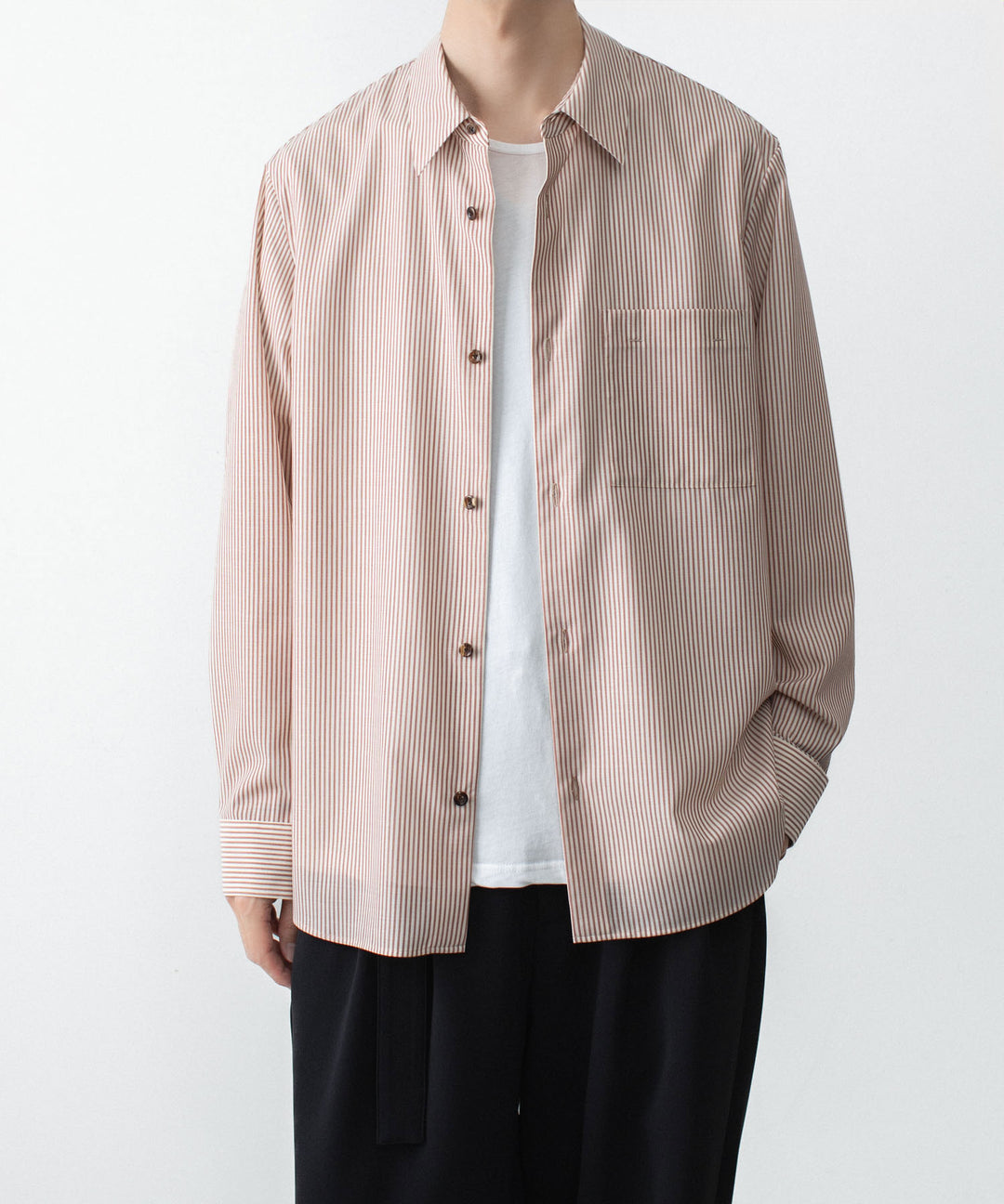 ATTACHMENT アタッチメントのWO/PE STRIPE L/S SHIRT - S.REDの公式通販サイトsession福岡セレクトショップ