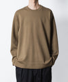 【 ATTACHMENT 】WOxPE DOUBLE FACE KNIT CREW NECK PULLOVER - KHAKI