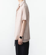 画像をギャラリービューアに読み込む, ATTACHMENT アタッチメントのWO/PE STRIPE OPEN COLLAR S/S SHIRT - S.REDの公式通販サイト
