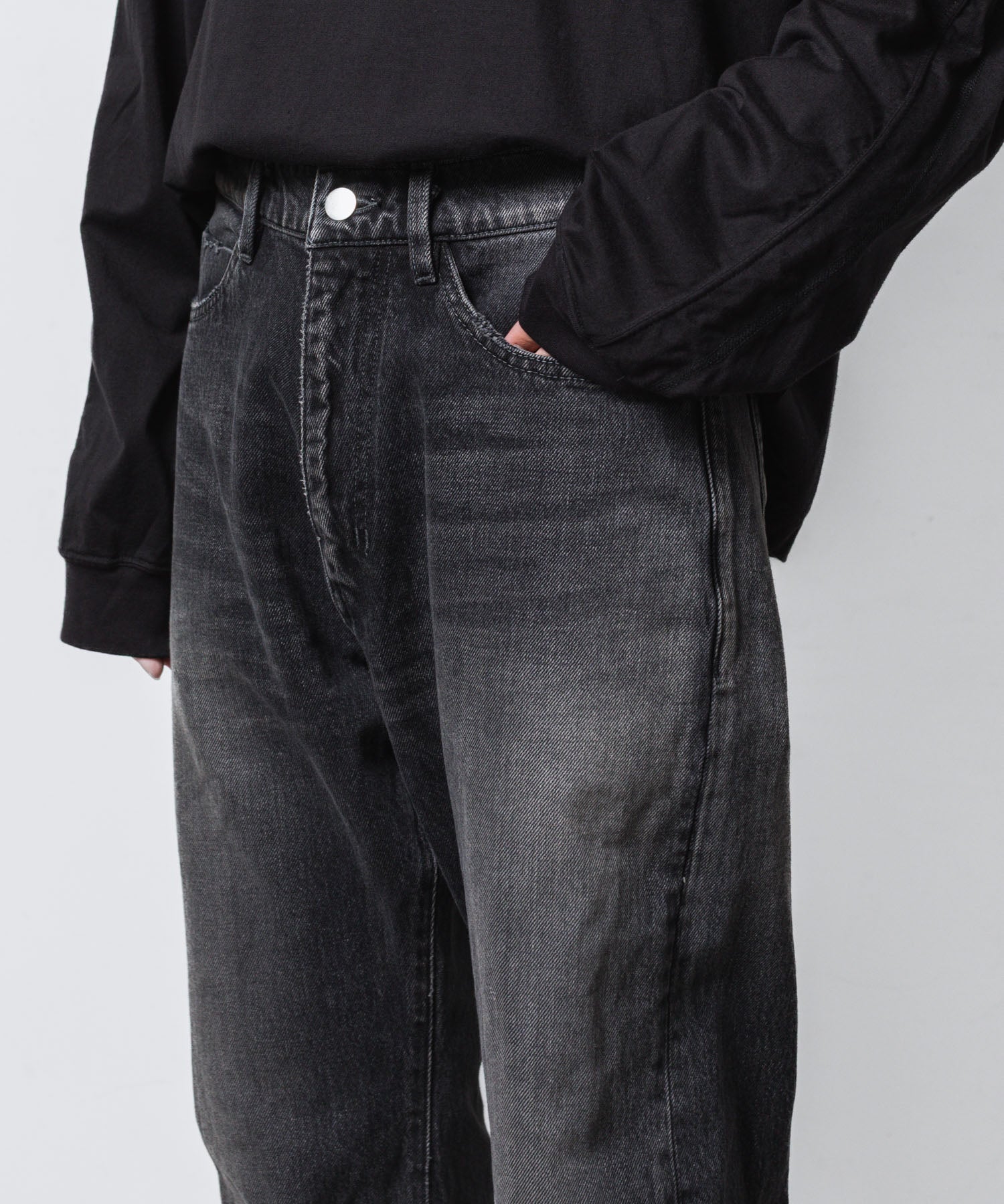 VEIN ヴェインの13OZ DENIM BOOT CUT TROUSERS - BLACKの公式通販サイトsession福岡セレクトショップ