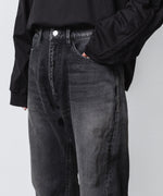 画像をギャラリービューアに読み込む, VEIN ヴェインの13OZ DENIM BOOT CUT TROUSERS - BLACKの公式通販サイトsession福岡セレクトショップ
