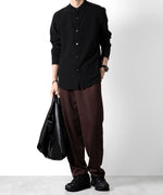 画像をギャラリービューアに読み込む, ATTACHMENT アタッチメントのCOTTON DOUBLE FACE LOUNGE TROUSERS - BORDEAUX 公式通販サイトsession福岡セレクトショップ
