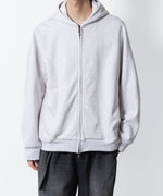 画像をギャラリービューアに読み込む, ATTACHMENT アタッチメントのCO STRECH TERRY ZIP UP HOODIE - X.GRAYの公式通販サイトsession福岡セレクトショップ
