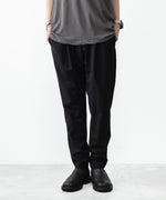 画像をギャラリービューアに読み込む, ATTACHMENT アタッチメントのWO/TA STRETCH TRO REGULAR FIT EASY TROUSERS - BLACKの公式通販サイトsession福岡セレクトショップ
