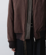画像をギャラリービューアに読み込む, VEIN ヴェインのSYNTHETIC SUEDE LEATHER BOMBER JKT - BROWNの公式通販サイトsession福岡セレクトショップ
