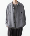 【 ATTACHMENT / EXCLUSIVE ITEM 】PE LIGHT TROPICAL OVERSIZED SHIRT BLOUSON - L.GRAY