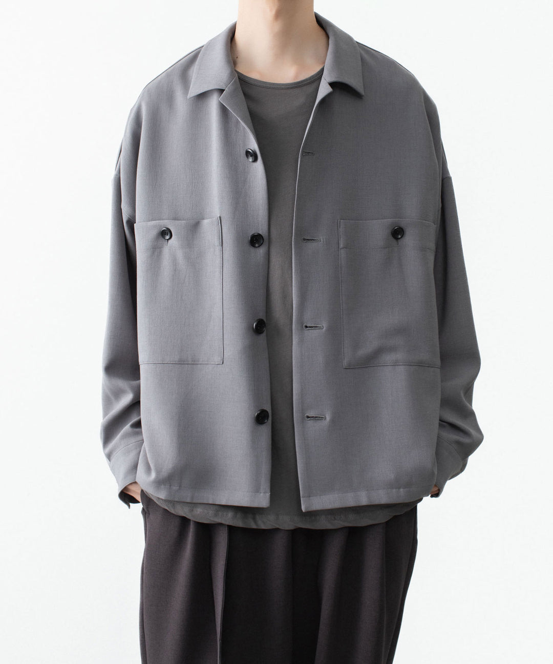 ATTACHMENT / EXCLUSIVE ITEMアタッチメントのPE LIGHT TROPICAL OVERSIZED SHIRT BLOUSON - L.GRAYの公式通販サイトsession福岡セレクトショップ